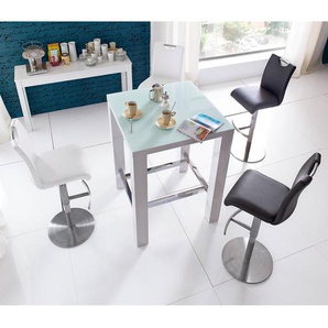 Bartisch Volet 80 x 107 x 80cm Weiß