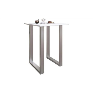 Bartisch - weiß - Materialmix - 80 cm - 102 cm | Möbel Kraft