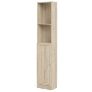 Base Hochschrank Regal Ablagen Eiche Holz Standregal Bücherregal Schrank Kommode