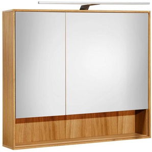 BASIC by Balculina Spiegelschrank Yukon, Badezimmerschrank BxTxH 80x70x15 (1-St) Breite 80 cm, Softlclose, Spiegeltüren