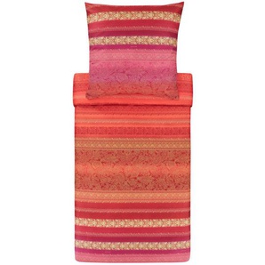 Bassetti Bettwäsche Monreale , Rot , Textil , Ornament , 135 cm , Textiles Vertrauen - Oeko-Tex® , pflegeleicht, bügelleicht , Schlaftextilien, Bettwäsche, Bettwäsche