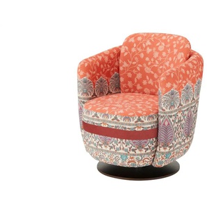 bassetti by SCHRÖNO Drehsessel aus Velours Murano - rot - Materialmix - 74 cm - 85 cm - cm 77,0 | Möbel Kraft