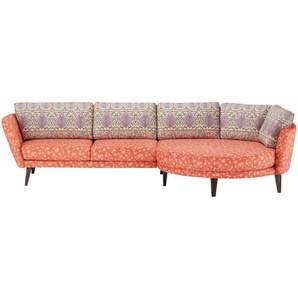 bassetti by SCHRÖNO Ecksofa  Livorno ¦ rot ¦ Maße (cm): B: 338 H: 88 T: 150.0
