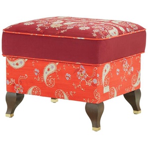 bassetti by SCHRÖNO Hocker  Ferrara ¦ rot ¦ Maße (cm): B: 58 H: 45 T: 48.0