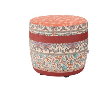 bassetti by SCHRÖNO Hocker  Murano ¦ rot ¦ Maße (cm): H: 46  Ø: 50