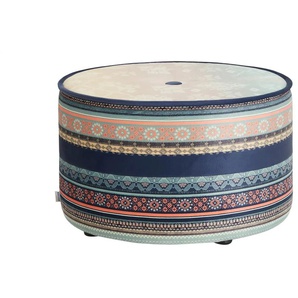 bassetti by SCHRÖNO Pouf aus Velours Tino - blau - Materialmix - 39 cm - 63.0 | Möbel Kraft