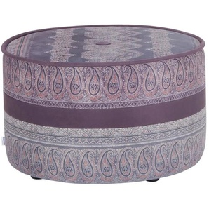bassetti by SCHRÖNO Pouf aus Velours Tino - lila/violett - Materialmix - 39 cm - 63.0 | Möbel Kraft