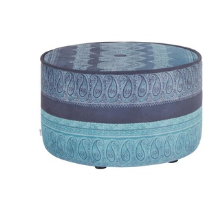 bassetti by SCHRÖNO Pouf aus Velours Tino ¦ Maße (cm): H: 39  Ø: 63