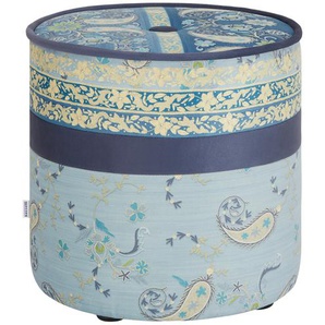 bassetti by SCHRÖNO Pouf  Tinetto ¦ blau ¦ Maße (cm): H: 44  Ø: 43