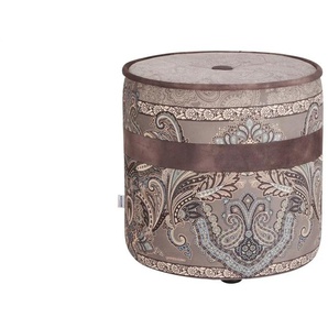bassetti by SCHRÖNO Pouf Tinetto - grau - Materialmix - 44 cm - 43.0 | Möbel Kraft