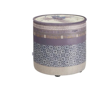 bassetti by SCHRÖNO Pouf Tinetto - lila/violett - Materialmix - 44 cm - 43.0 | Möbel Kraft