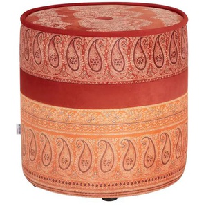 bassetti by SCHRÖNO Pouf Tinetto - orange - Materialmix - 44 cm - 43.0 | Möbel Kraft