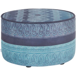 bassetti by SCHRÖNO Pouf aus Velours Tino ¦ Maße (cm): H: 39  Ø: 63