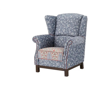 bassetti by SCHRÖNO Sessel aus Velours Salina - blau - Materialmix - 90 cm - 106 cm - cm 93,0 | Möbel Kraft