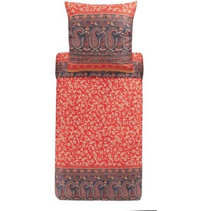 bassetti COMO Bettwäsche-Set aus Baumwollsatin - R1-rot - 140x220 / 70x90 cm (AT)