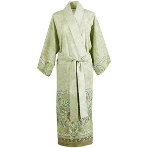 Bassetti Kimono, Grün, Textil, Ornament, Gr. S/M, Oeko-Tex® Standard 100, Badtextilien, Bademäntel