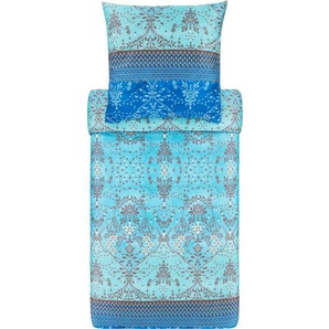 bassetti ORTIGIA Bettwäsche-Set aus Satin - T1-türkis - 200x200 / 2x80x80 cm