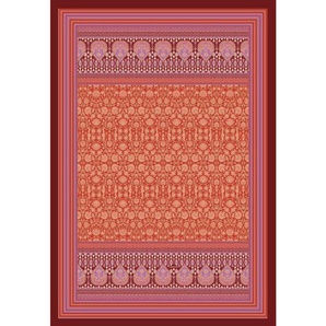 Bassetti Plaid Mira, Rot, Textil, Ornament, 135x190 cm, Schlaftextilien, Bettwäsche, Tagesdecken