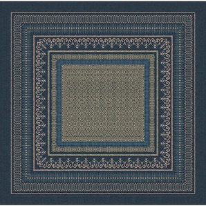 Bassetti Tischdecke Roccaraso, Blau, Textil, Ornament, 110 cm, Oeko-Tex® Standard 100, bügelleicht, Wohntextilien, Tischwäsche, Tischdecken
