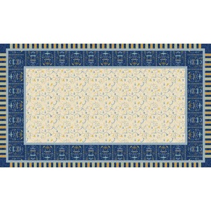 Bassetti Tischdecke Oplonti, Blau, Textil, Ornament, 150x250 cm, Oeko-Tex® Standard 100, bügelleicht, Wohntextilien, Tischwäsche, Tischdecken