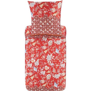 bassetti VICENZA Bettwäsche-Set aus Satin - R1-rot - 240x220 / 2x80x80 cm