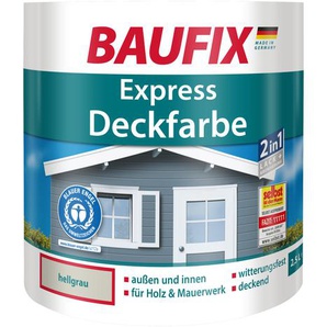 Baufix Express-Deckfarbe 2,5 l hellgrau