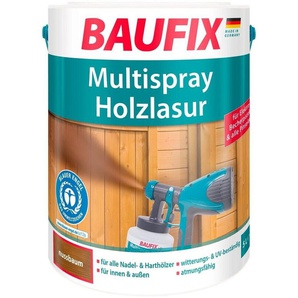 Baufix Multispray-Holzlasur 5 l nussbaum