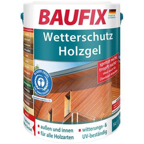 BAUFIX Wetterschutz-Holzgel, seidenglänzend, 5 Liter
