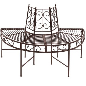 Baumbank Sehlen Material: Metall, pulverbeschichtet Braun 122 x 82 x 62cm