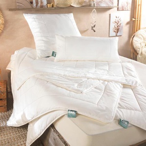 Baumwollbettdecke F.A.N. SCHLAFKOMFORT African Cotton Bettdecken Gr. B/L: 135 cm x 200 cm, leicht, beige Baumwollbettdecken