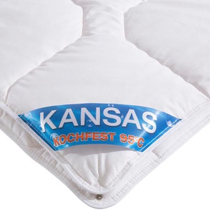 Baumwollbettdecke FAN Kansas, Bettdecken für Sommer und Winter, Decke, weiß, B:135cm L:200cm, Bezug: 100% Baumwolle. Füllung: 100% Baumwolle, Bettdecken, Bettdecke 135x200 cm, 155x220 cm und weiteren Größen, Made in Germany