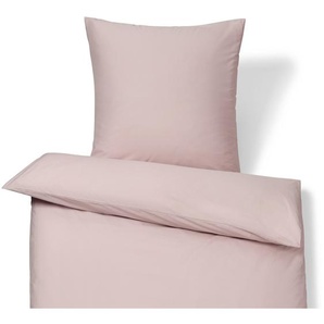 Baumwollsatin-Bettwäsche, rosé, Übergröße