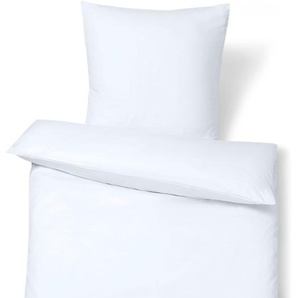 Baumwollsatin-Bettwäsche, weiß, Übergröße