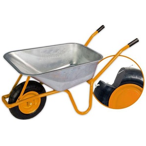 Bauschubkarre mit PU-Rad 100 l Tragkraft 160 kg Schubkarren - Pro-bau-tec