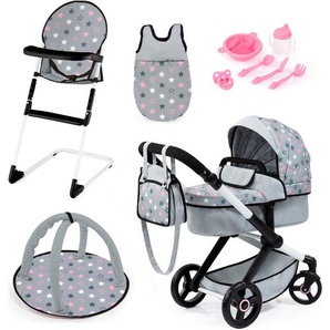 Bayer Kombi-Puppenwagen Xeo Deluxe, grau, (Set)