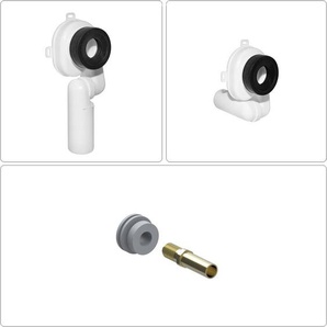 Bb Bäder Boutique - Urinal Anschlussgarnitur Set Absaug Siphon Ablauf Zulauf Garnitur