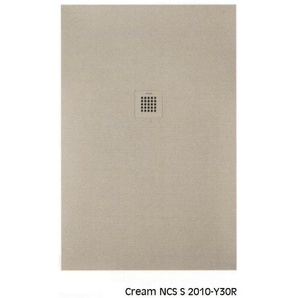 Bb strato Rechteckige Duschwanne 120 x 90 cm beige Ablauf in chrom