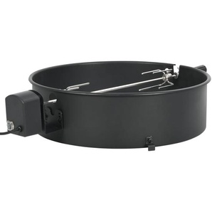 vidaXL BBQ Rotisserie Ring Set 57 cm Schwarz