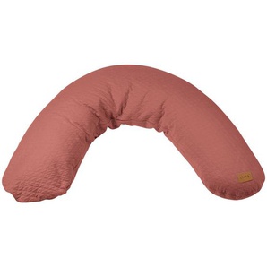 Beaba Stillkissen Big Flopsy , Rosa, Rot , Textil , Füllung: Mikroperlen,Mikroperlen , Oeko-Tex® Standard 100 , Bezug abnehmbar, waschbar, mit Reißverschluss , Babyernährung, Stillkissen