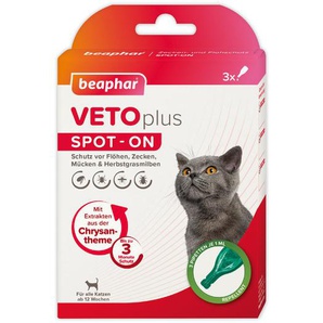 Beaphar Spot-on VETOplus für Katzen 3 x 1 ml GLO689202712