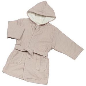 Bebes Collection Kinderbademantel Pünktchen Rosa, Creme, Rosa, Textil, Punkte, Gr. 80/86, unisex, Oeko-Tex® Standard 100, Taschen, hochwertige Qualität, modische Optik, Badtextilien, Bademäntel