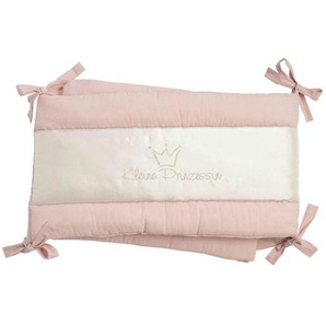 Bebes Collection Nestchen Prinz & Prinzessin 2023, Rosa, Textil, Füllung: Polyester, 35x190 cm, Oeko-Tex® Standard 100, schadstoffgeprüft, Bezug