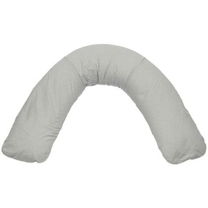 Bebes Collection Stillkissen Pünktchen Grau , Grau , Textil , 48 L , Füllung: Mikroperlen , 40 cm , Oeko-Tex® Standard 100 , Bezug abnehmbar, waschbar, schadstoffgeprüft, mit Reißverschluss , Babyernährung, Stillkissen