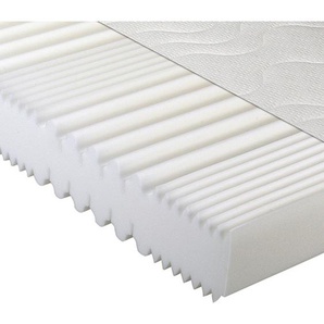 Beco Komfortschaummatratze , Weiß , Textil , H3 , Füllung: Polyester , rechteckig , 100x200 cm , Fkt, Hohenstein, Oeko-Tex® Standard 100, Handmade in Germany , Bezug abnehmbar/waschbar, für Hausstauballergiker geeignet, klimatisierte Belüftungskanäle,