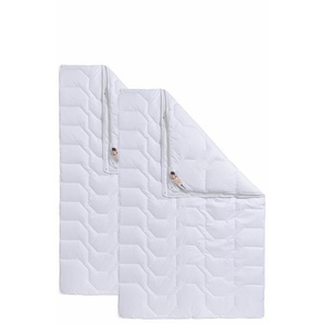 Beco Kunstfaserbettdecke Bettdecken-Set Rügen, 135x200 oder 155x220 cm, Sommer oder Winter, Füllung: Polyester, Bezug: Microfaser, Bettdecke im 2-tlg. Spar-Set!