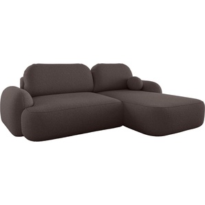 BEDANTE Ecksofa MOLLY L Rechts TERRA FROTTE 29 Braun mit Schlaffunktion L-Form Sofa mit Stauraum Bettkasten Wohnzimmersofa Couch Sofa Bettsofa Bettkasten Bettcouch Naronik/MOLLY/L/Prawy/QUELLE/29