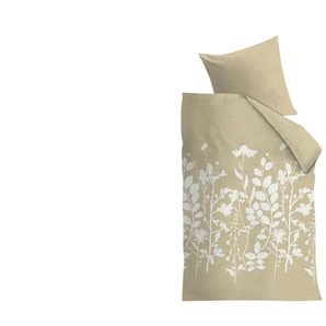 Beddinghouse Baumwoll-Bettwäsche Plant - beige - Materialmix - 135 cm | Möbel Kraft