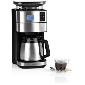 Beem Kaffeemaschine, Schwarz, Edelstahl, Metall, Kunststoff, 1,25 L,1250 ml, 22x43.5x29 cm, Betriebskontrollleuchte, Warmhalteplatte, automatische Endabschaltung, Wasserstandsanzeige an der Kanne, Tropf-Stopp-Funktion, Timerfunktion, Einfüllschacht für