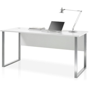 BEGA OFFICE Schreibtisch Office Lux, in Lichtgrau, Home Office Desk mit U Gestell