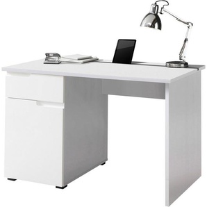 BEGA OFFICE Schreibtisch Spice, weiß hochglanz, Home Office Desk mit Schubkästen